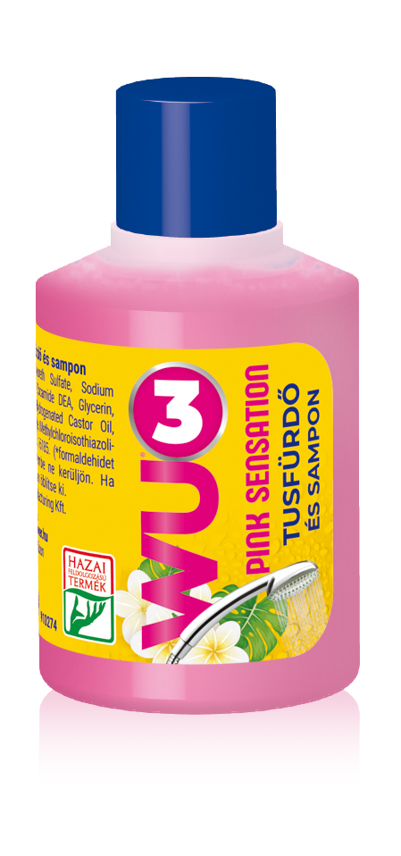 WU3 2in1 Pink Sampon és Tusfürdő 100ml